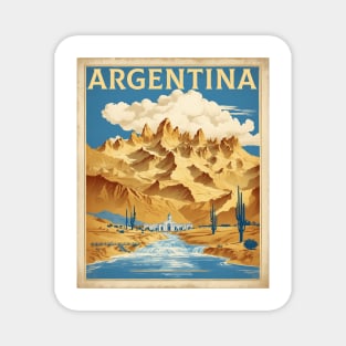 Argentina Vintage Tourism Poster Magnet