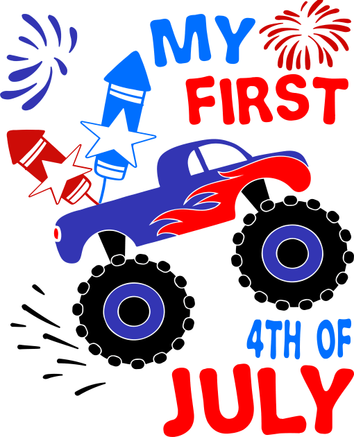 My first 4th of july kids Kids T-Shirt by DODG99