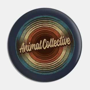 Animal Collective Vintage Vinyl Pin