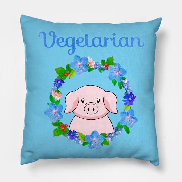 Im vegetarian Pillow by Purrfect