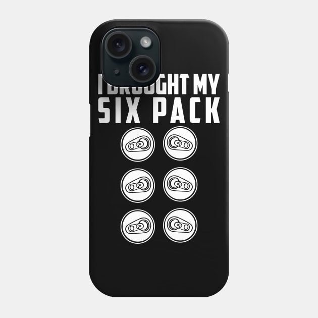 I Bought My Six Pack - Gym Workout Fitness Phone Case by fromherotozero