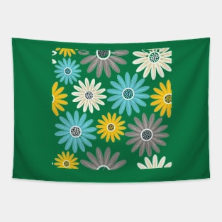 Mixed daisy flowers Tapestry