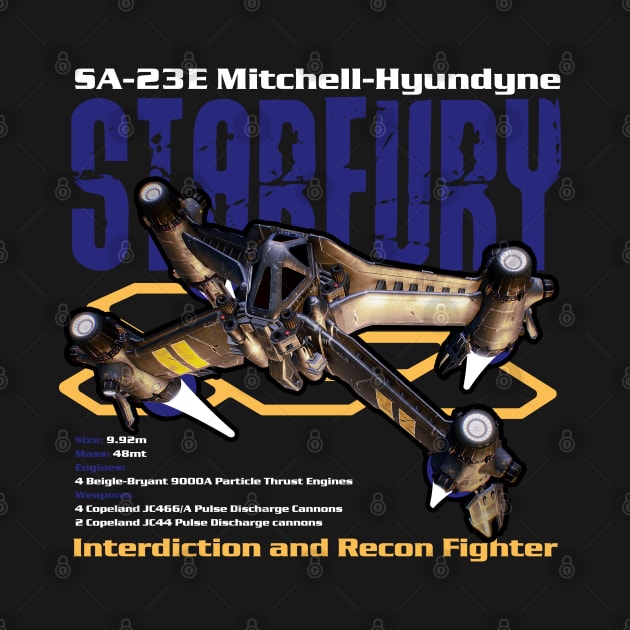 SA-23E Mitchell Hyundyne Starfury Space Fighter by Meta Cortex