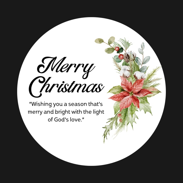 Merry Christmas Round Sticker 29 by LD-LailaDesign