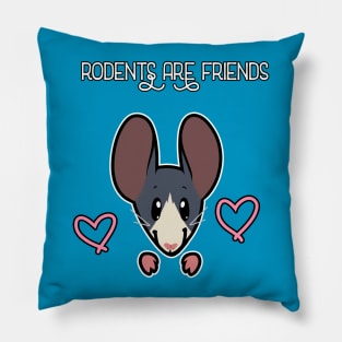 Rodents Are Friends! Pillow