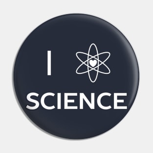 I Love Science T-Shirt Pin