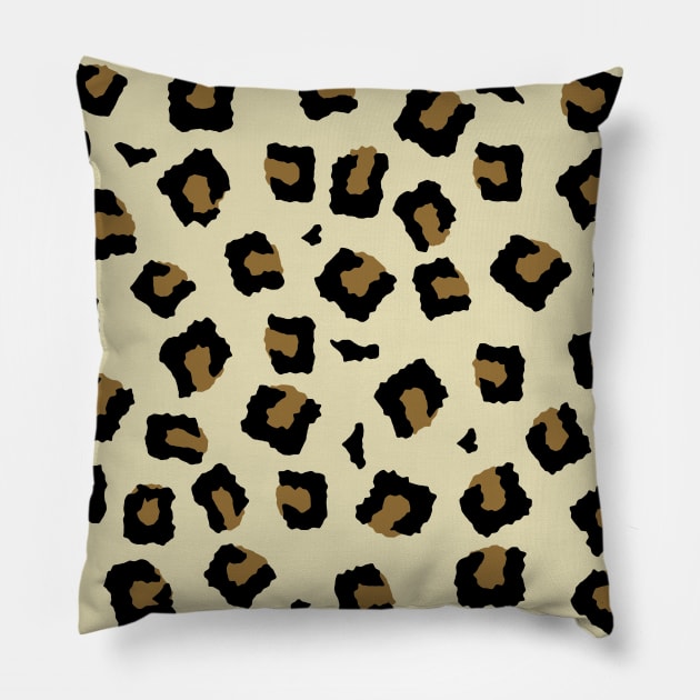 Leopard Seamless Pattern Pillow by DesignWood Atelier