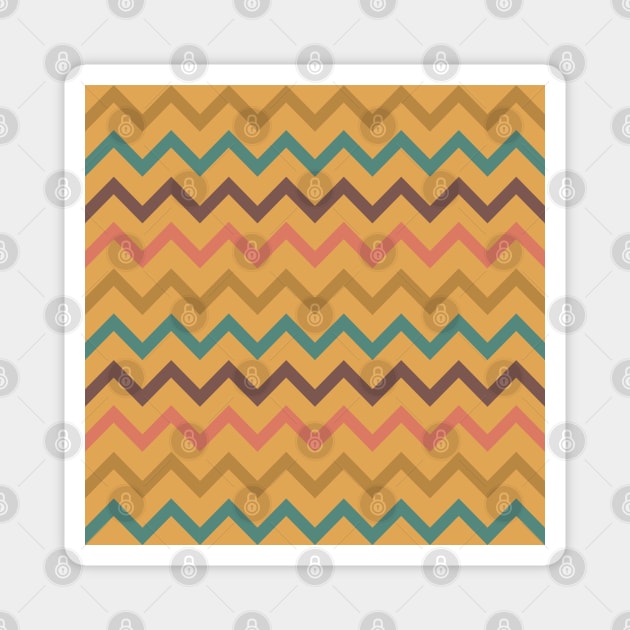 Geometrical Zigzag Pattern Magnet by Patternos