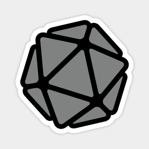 Blank D20 Logo (Grey Print) Magnet by samualaeron