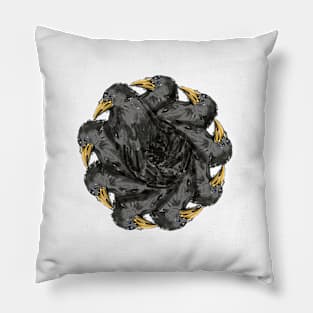 Raven circle pattern Pillow