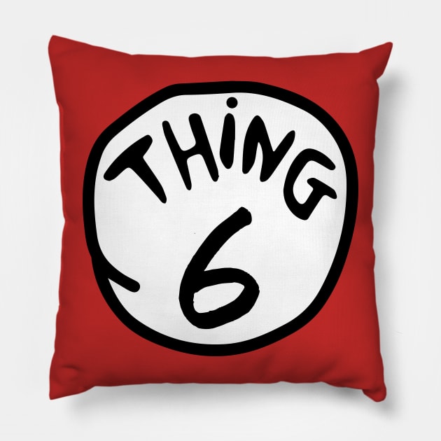 Thing 6 Pillow by archila