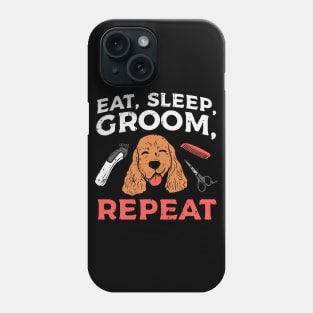 Eat Sleep Groom Repeat Phone Case