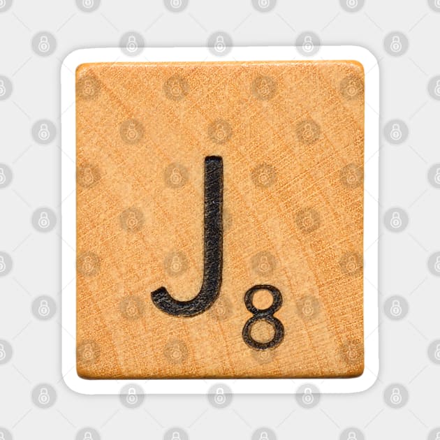 Scrabble Tile 'J' Magnet by RandomGoodness