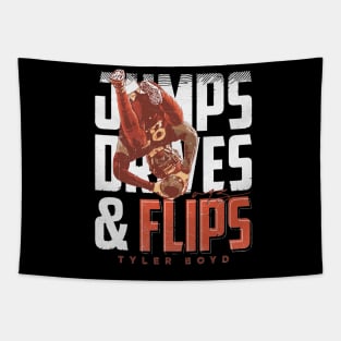 Tyler Boyd Cincinnati Flip Celebration Tapestry