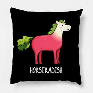 Horseradish Funny Food Pun Pillow