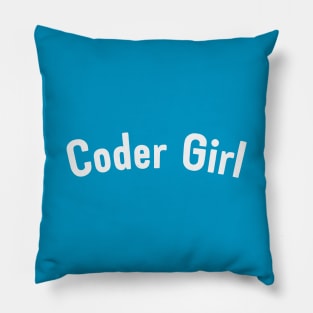 Coder Girl Pillow