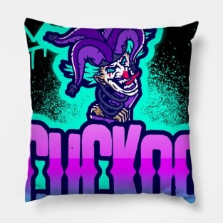 Cuckoo Scary Clown Halloween Pillow