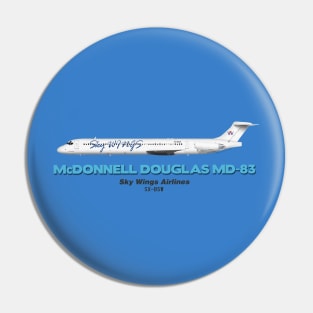 McDonnell Douglas MD-83 - Sky Wings Airlines Pin