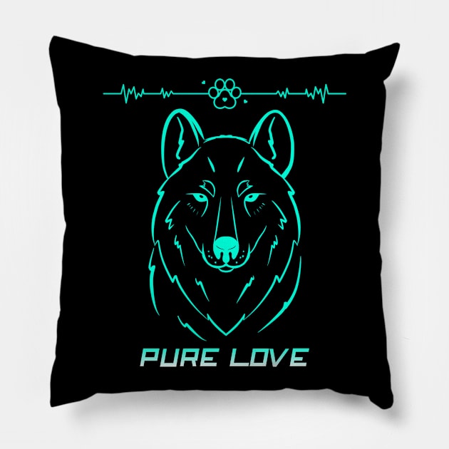 Dog lovers,dog walkers,dog friendship,pure love. Pillow by MoodsFree