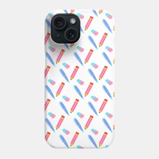 Pen Eraser Back To School Pattern Phone Case