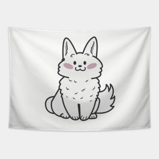 kawaii samoyed dog Tapestry