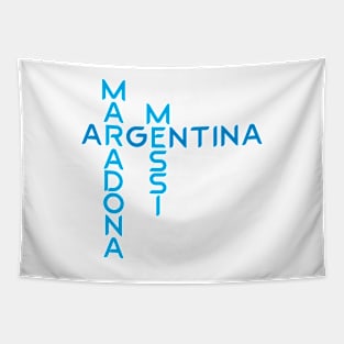 Maradona Argentina Messi Tapestry