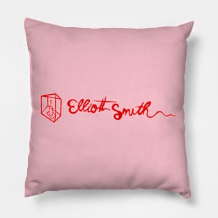 Elliott Smith (red) Pillow