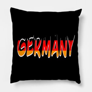 Germany in big bold print Pillow