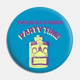 Tiki Beach Tiki Party Hawaii Hawaiian Pin