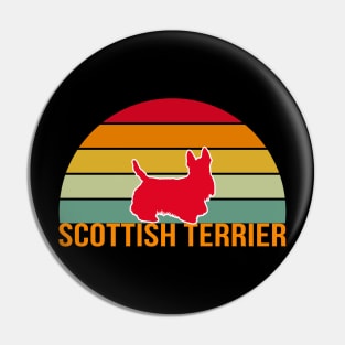 Scottish Terrier Vintage Silhouette Pin