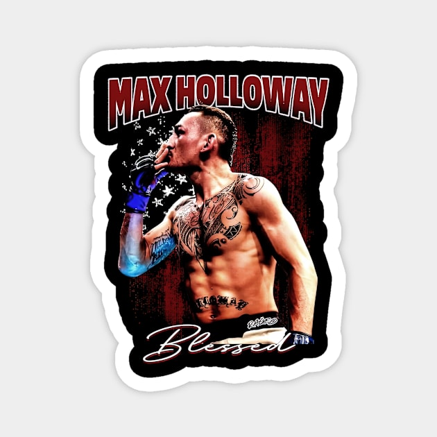 Raged Max Holloway Magnet by HammiltenJohn