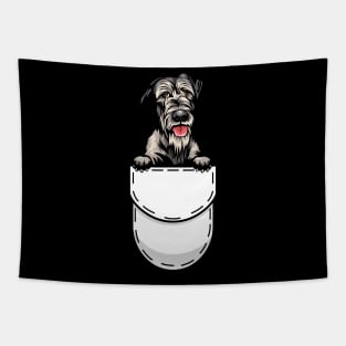 Funny Irish Wolfhound Pocket Dog Tapestry