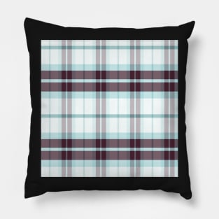 Winter Aesthetic Ossian 2 Hand Drawn Textured Plaid Pattern Pillow