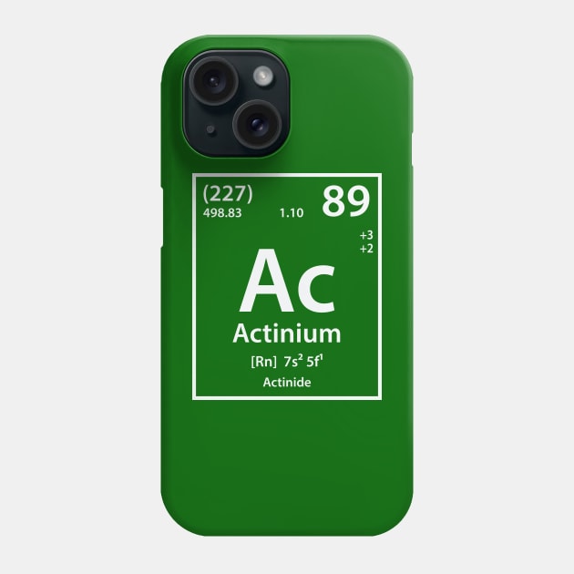 Actinium Element Phone Case by cerebrands