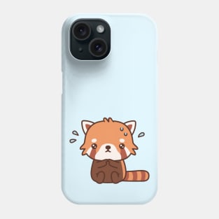 Cute Nervous Red Panda Phone Case