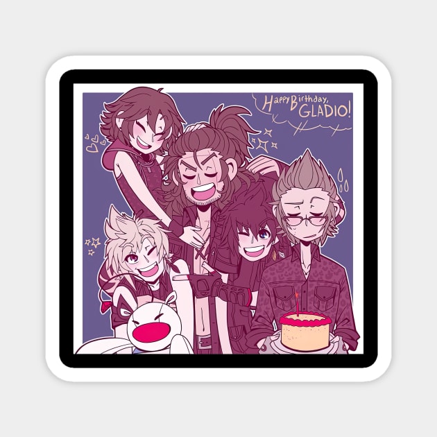 Happy Birthday, Gladio! Magnet by AinisticGina