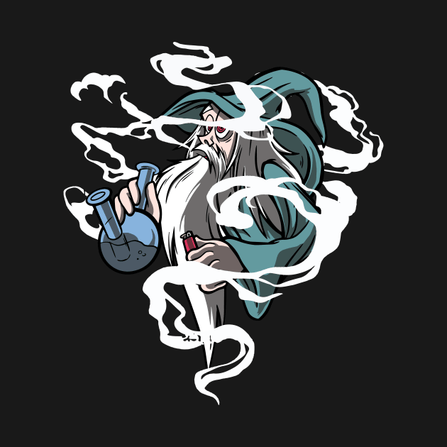 Smoking Wizard by lordambyar