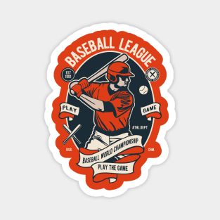 BASEBALL LEAGUE - Baseball World Championship Magnet