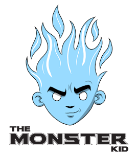 The Monster Kid (White and Blue) Magnet