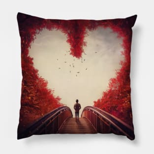 Follow your heart, autumn mood Pillow