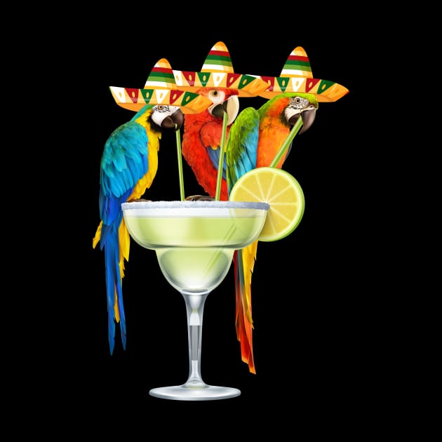 Parrot Cinco De Mayo Funny Drinking Tequila Mexican Fiesta by peskyrubeus
