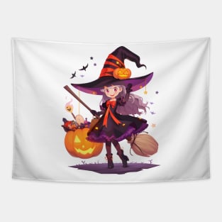 Witch Halloween Tee Tapestry