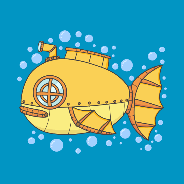 Fish Submarine by KammyBale