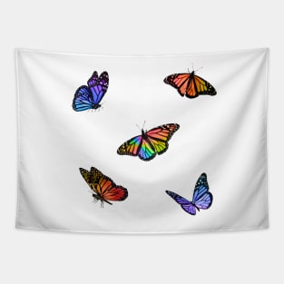 Rainbow Swirl Butterflies Sticker Pack Tapestry