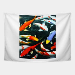 The Art of Koi Fish: A Visual Feast for Your Eyes 24 Tapestry