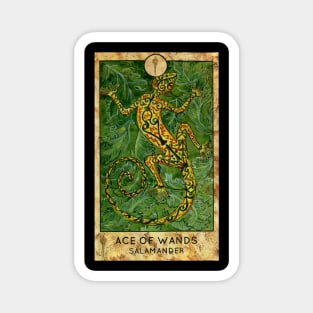 Ace Of wands. Minor Arcana Tarot Card. Magnet