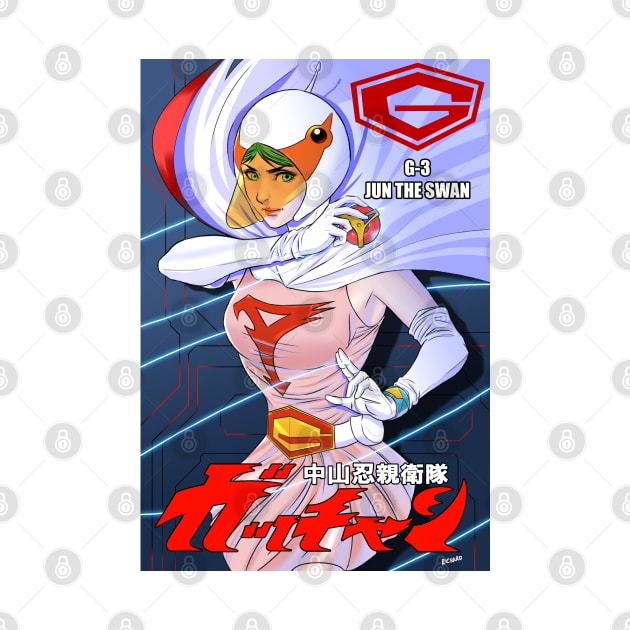 gatchaman jun the swan variant by Chardreyes77