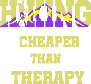 Hiking Cheaper Than Therapy Magnet