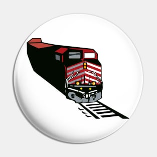 Diesel Locomotive Freight Train  Retro Pin