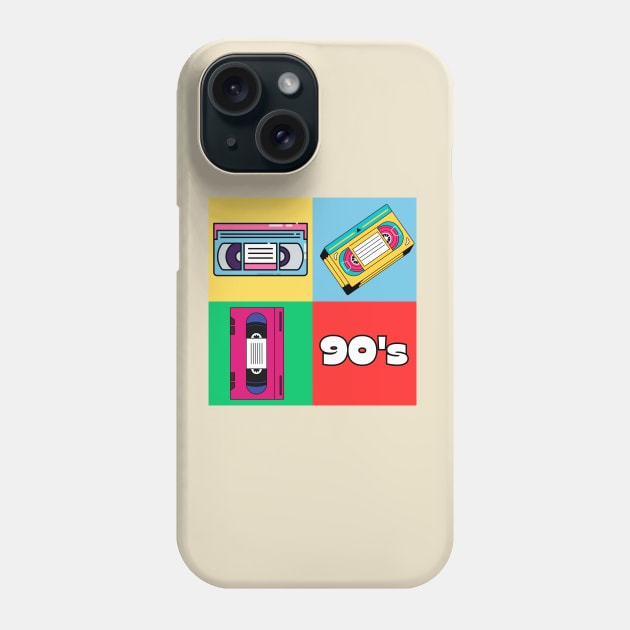 90's Vhs Tape Phone Case by AnimeVision